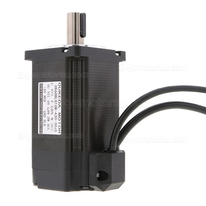 24V 300W/400W Brushless DC Motor BLDC Motor OK60BLS108 3 Phase 3000RPM 95.55Ncm/127Ncm